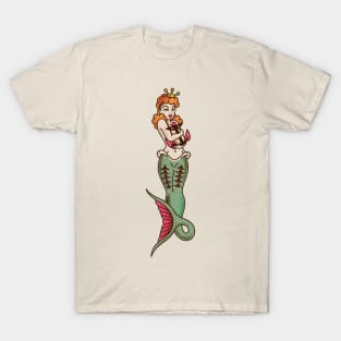 Vintage American Traditional Mermaid T-Shirt